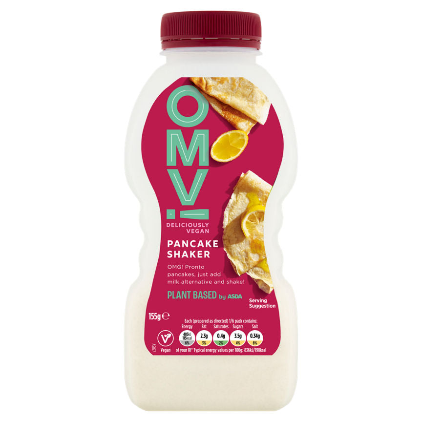 OMV! Deliciously Vegan Plant Based Pancake Shaker GOODS ASDA   