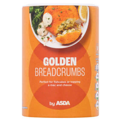 Pan rallado dorado ASDA 175 g, versión para Reino Unido