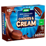 ASDA 12 Milk Chocolate Coated Cookies & Cream 252g GOODS ASDA   