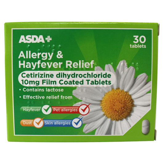 ASDA Allergy & Hayfever Relief 30 Tablets GOODS ASDA   
