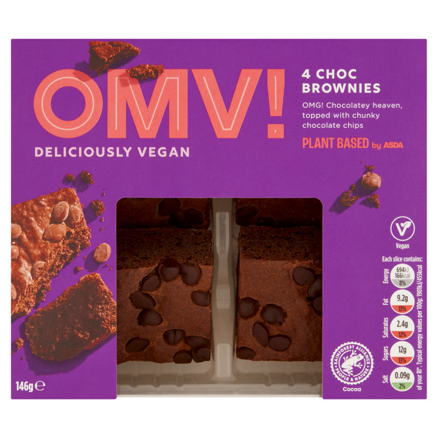 OMV! Deliciously Vegan 4 Choc Brownies GOODS ASDA   