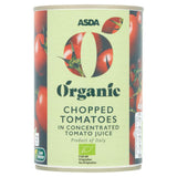 ASDA Organic Chopped Tomatoes in concentrated tomato juice 400g - British product