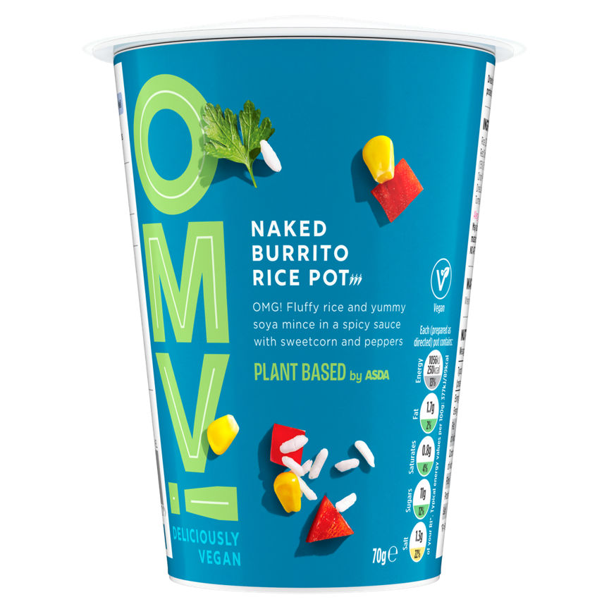 OMV! Deliciously Vegan Naked Burrito Rice Pot GOODS ASDA   