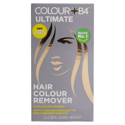Colour B4 Ultimate hair colour remover 3 x 60ml, UK version