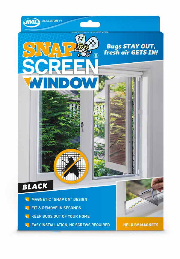 JML Snap Screen Window Black GOODS ASDA   