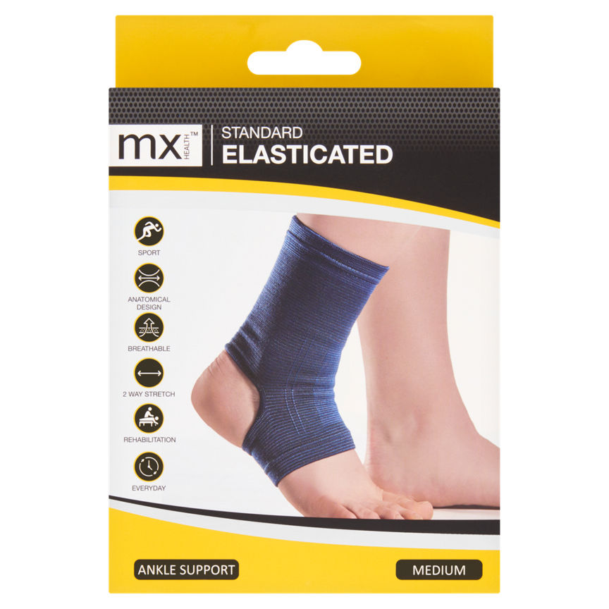 MX Health Standard Elasticated Medium Ankle Support