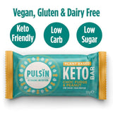 Pulsin Choc Fudge & Peanut Vegan Keto Bar    50g GOODS M&S   