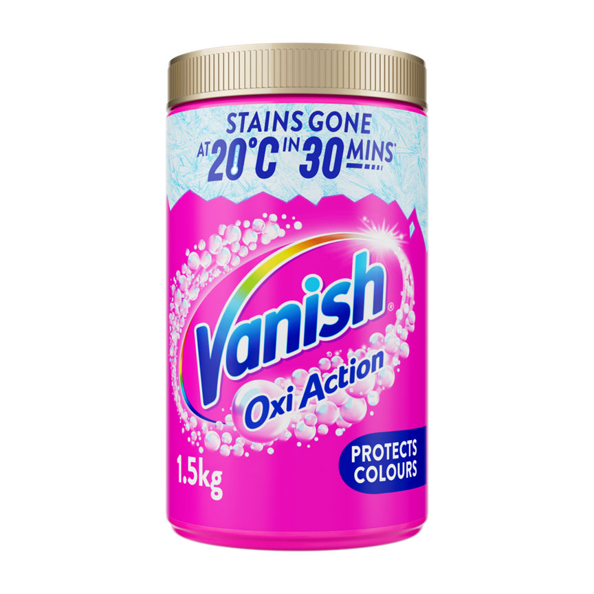 Vanish Gold Oxi Action Fabric Stain Remover Powder - Colours 1.5KG GOODS ASDA   