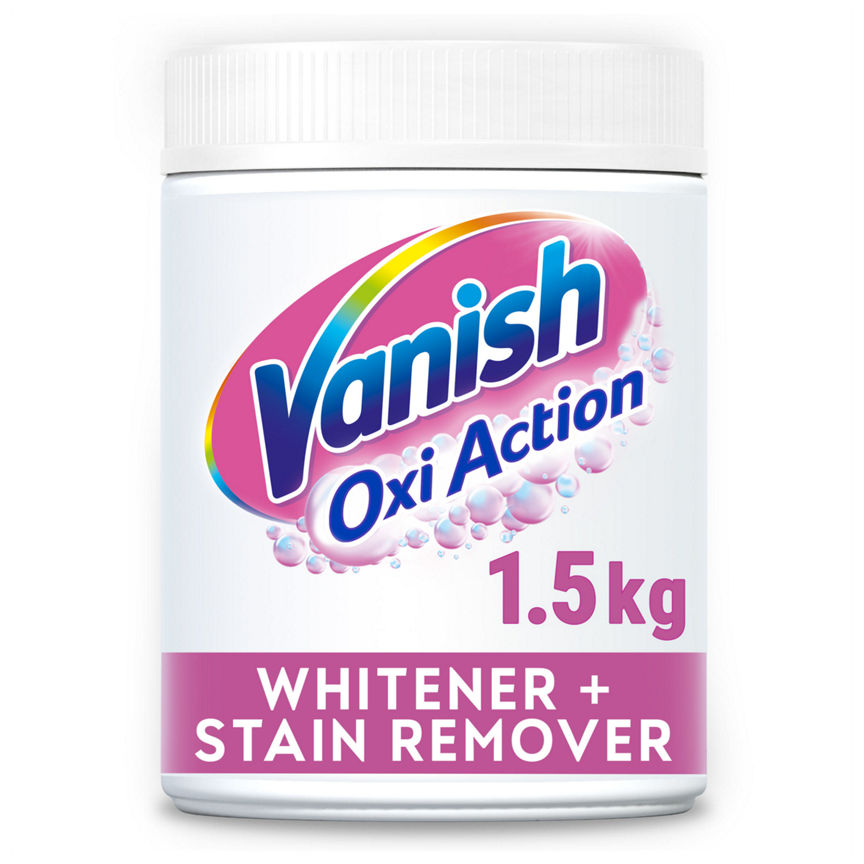 Vanish Oxi Action Fabric Stain Remover Powder – Whites 1.5KG GOODS ASDA   