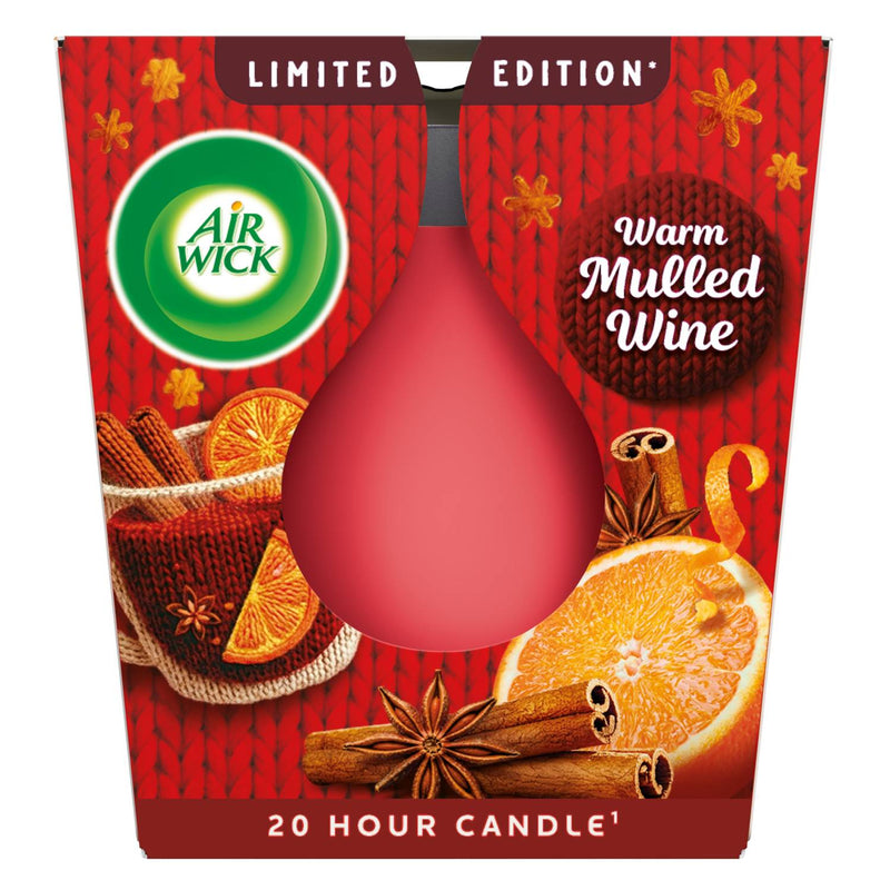 Air Wick warm mulled wine candle 105g, imported from the UK