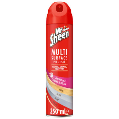 Mr Sheen Polish Spray Magnolia & Cherry Blossom, imported from the UK
