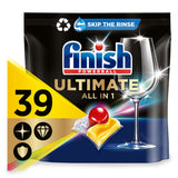 Finish Ultimate All in One Dishwasher Tablets Lemon, 39 Tablets GOODS ASDA   