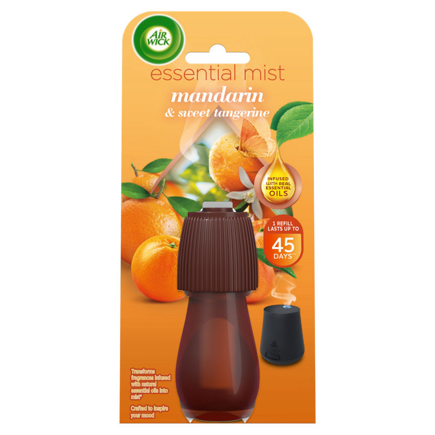 Air Wick Mandarin & Sweet Tangerine Essential Mist Single Refill 20ml Lasts up to 45 days GOODS ASDA   