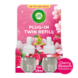 Air Wick Cherry Blossom & Raspberry plug-in refill twin 19ml, UK version