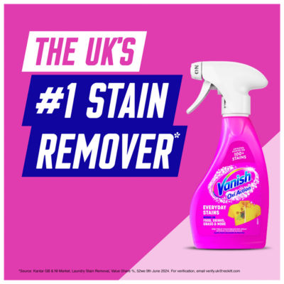 Vanish fabric stain remover pre-wash spray 250ml (British brand)