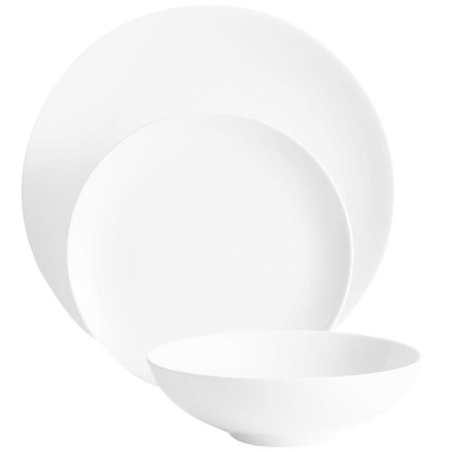 M&S Maxim Coupe Porcelain Dinner Set White   12 per pack GOODS M&S   