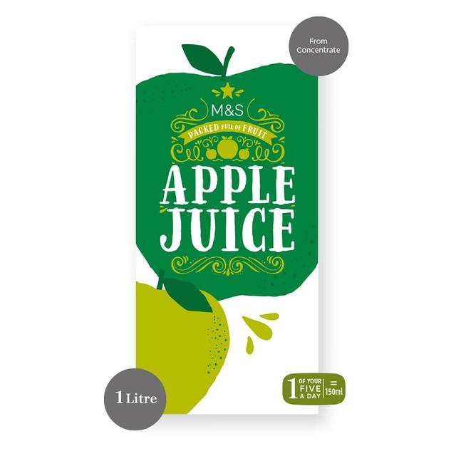 M&S Apple Juice From Concentrate   1L