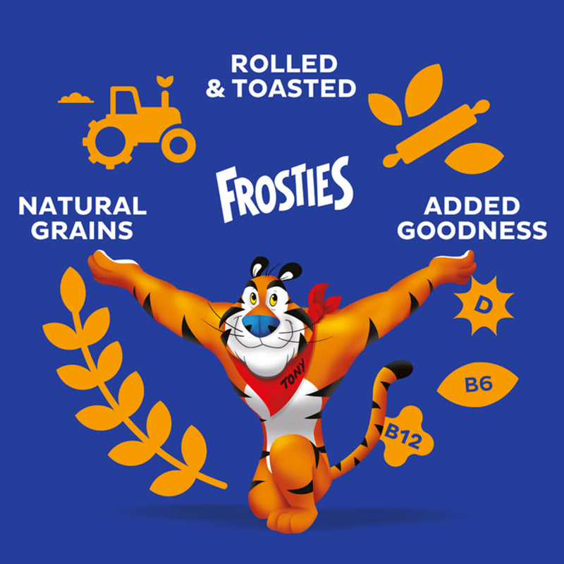 Kellogg's Frosties frosted corn flakes cereal 925g - British product