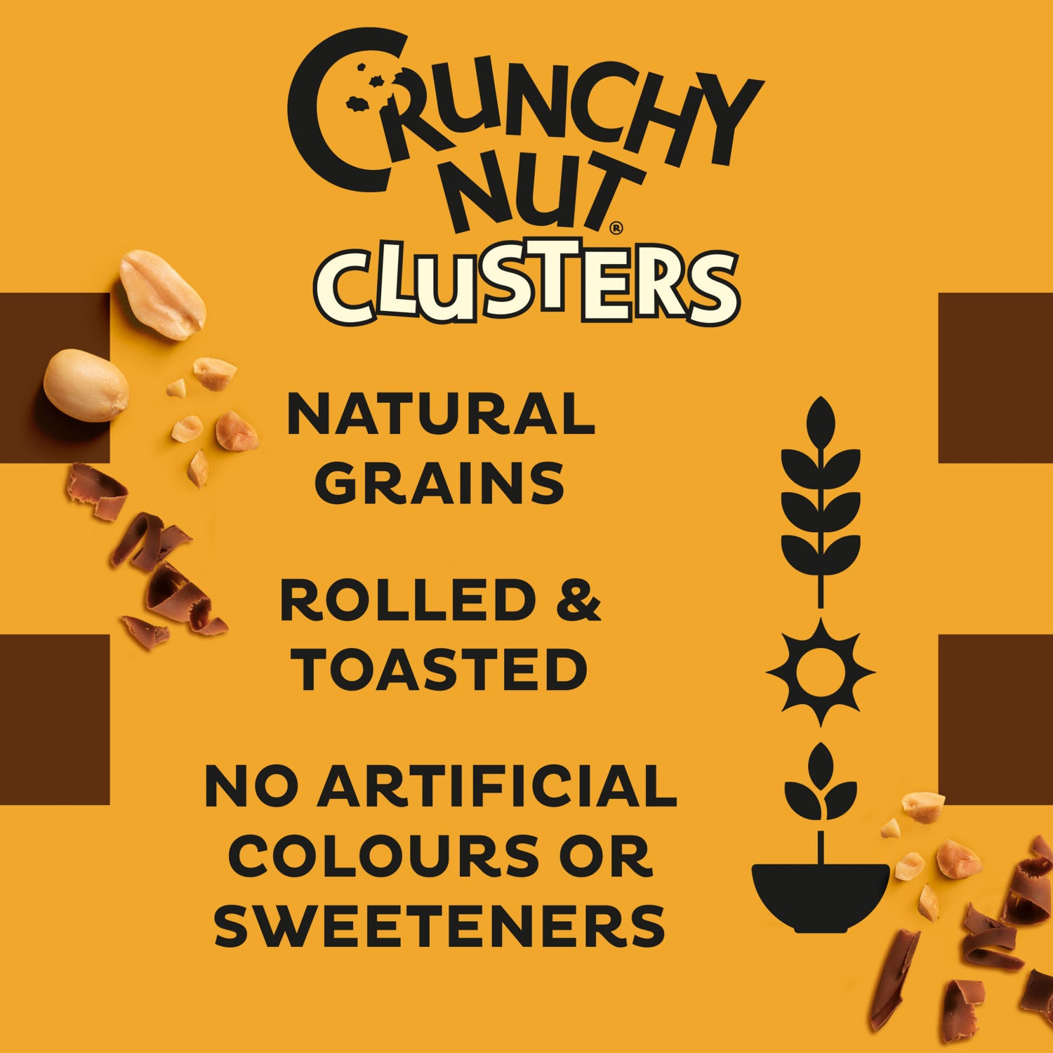 Kellogg's Crunchy Nut Chocolate Clusters cereal 400g, UK version