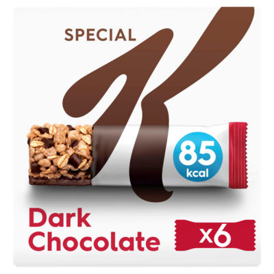 Kellogg's dark chocolate cereal bars multipack 6x21.5g - British product