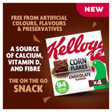 Kellogg's Corn Flakes chocolate cereal bars 4x24g (British brand)