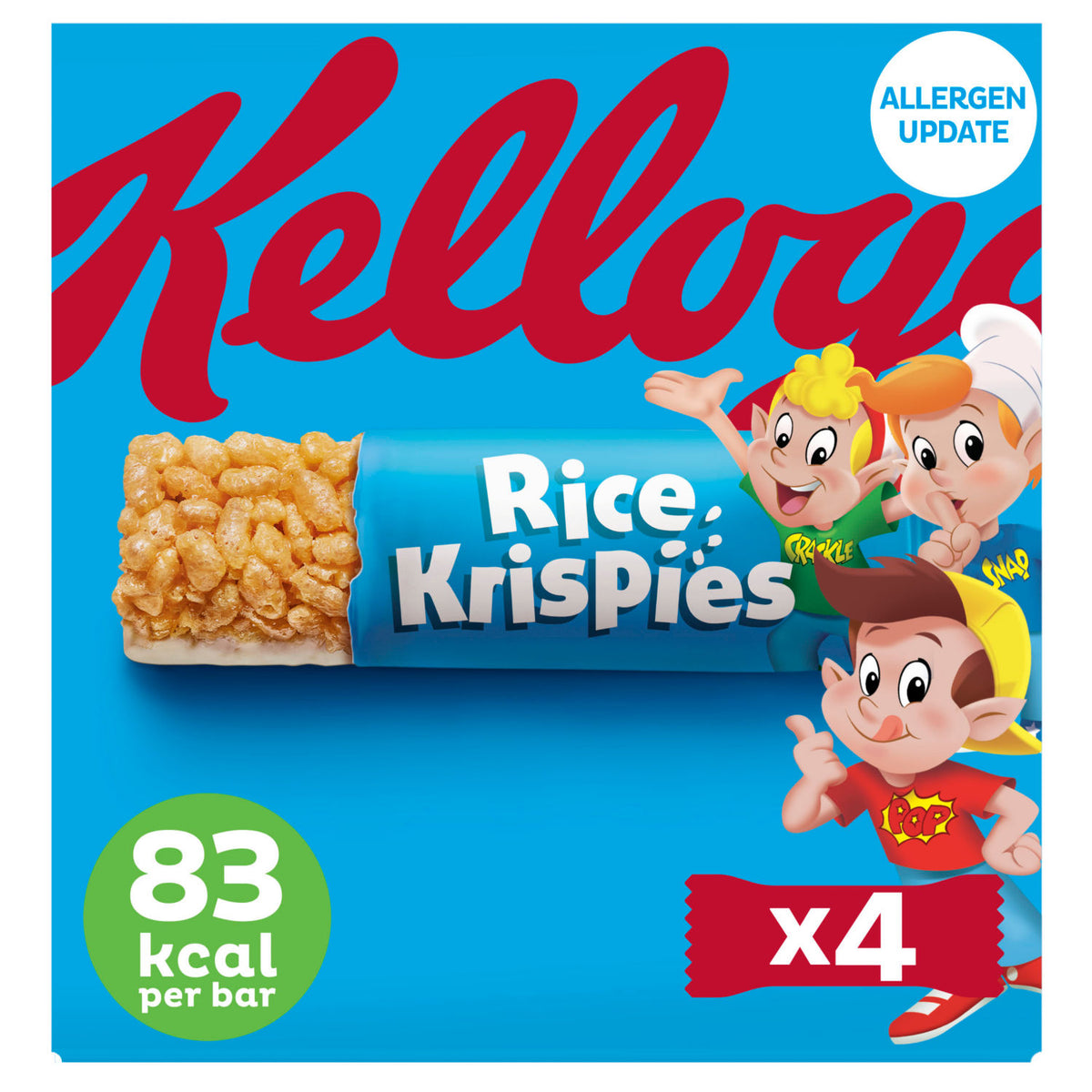 Kellogg's Rice Krispies cereal bar 20g x 4, UK version