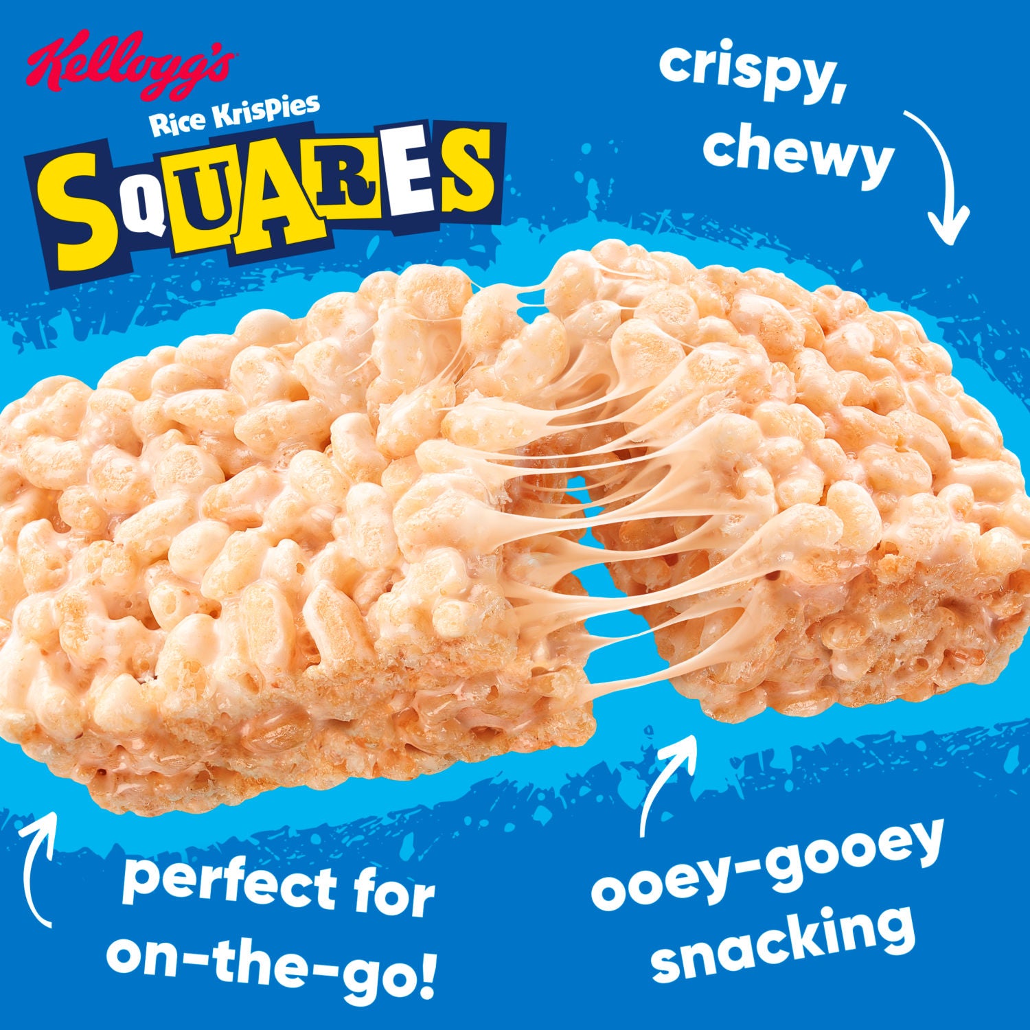 Kellogg's Rice Krispies Squares Chewy Tastic Marshmallow 4x28g, UK version
