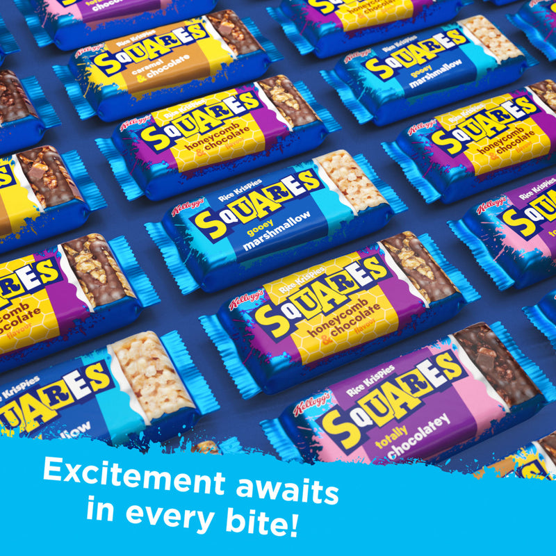 Kellogg's Rice Krispies Squares Chewy Tastic Marshmallow 4x28g, UK version