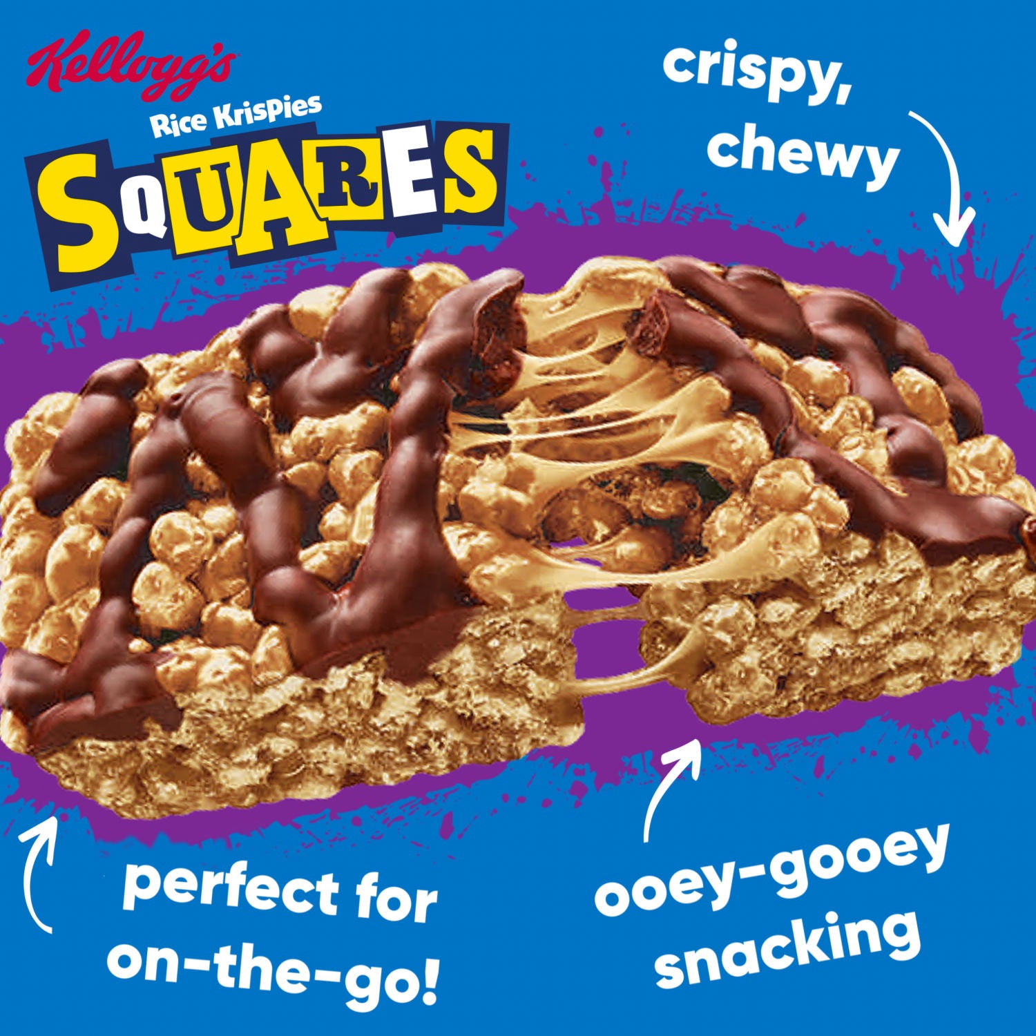Kellogg's rice cereal bars Honeycomb & Chocolate 4x36g, imported from the UK