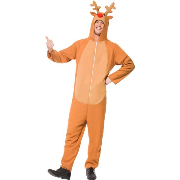 Smiffys reindeer costume brown bodysuit - British product