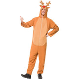 Smiffys reindeer costume brown bodysuit - British product