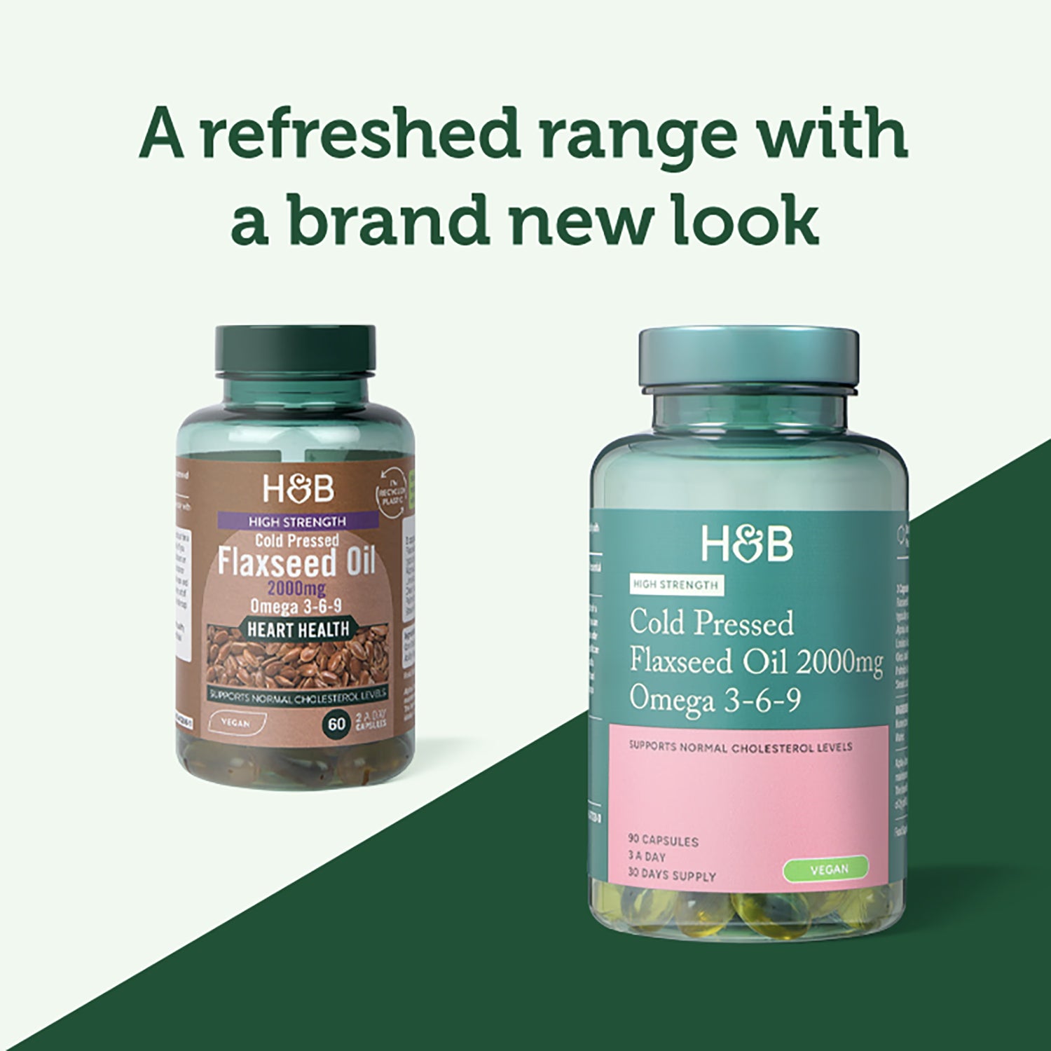 Holland & Barrett flaxseed oil 90 capsules, imported from the UK