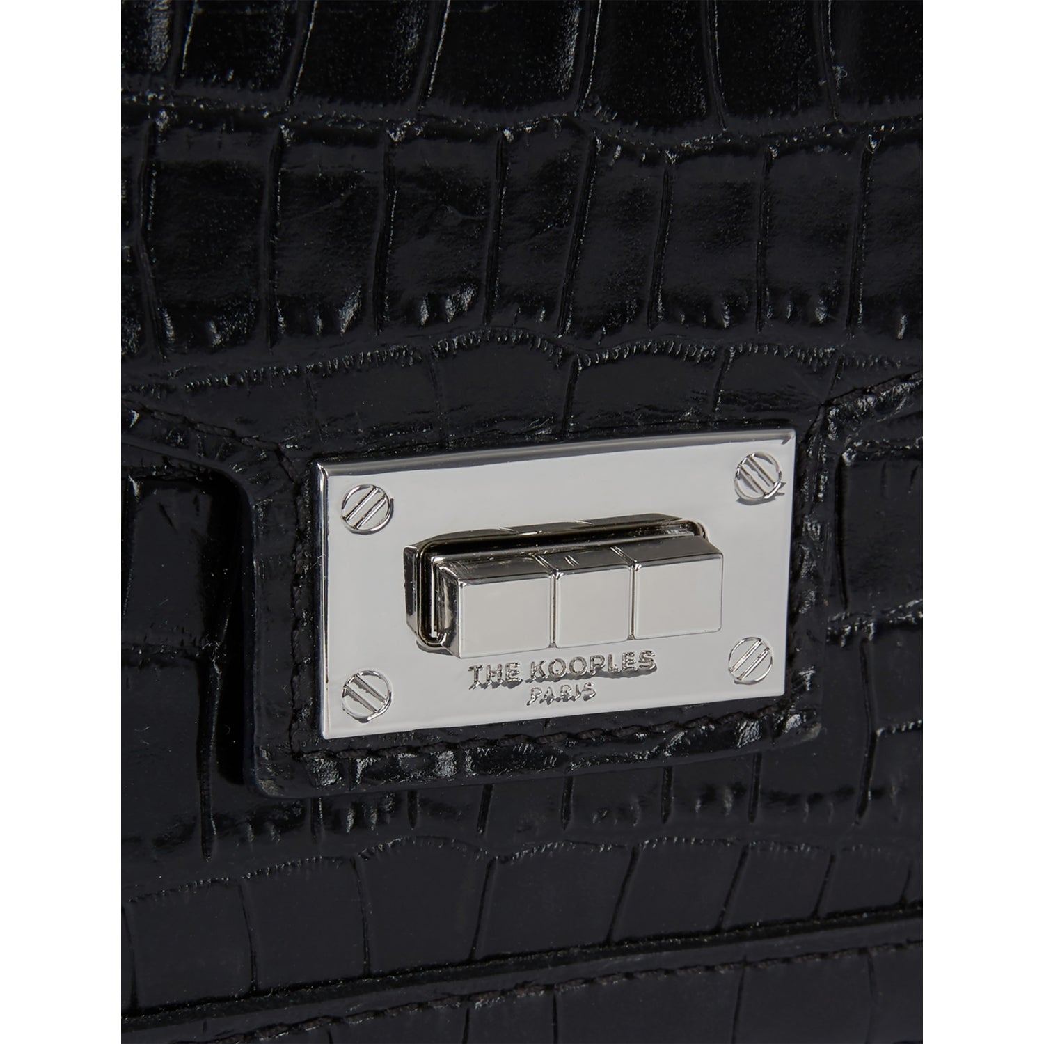 The Kooples Emily vinyl-effect mini leather cross-body bag - British product