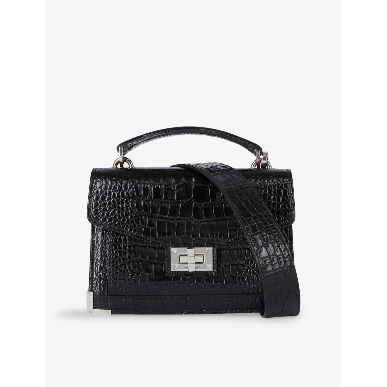 The Kooples Emily vinyl-effect mini leather cross-body bag - British product