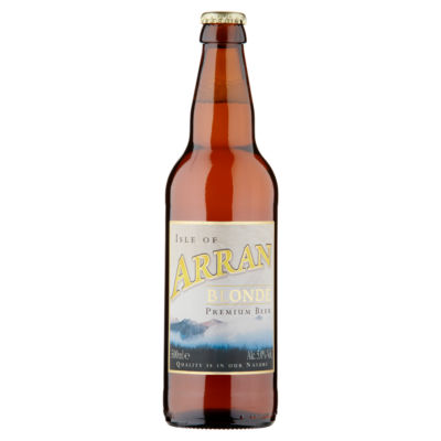 Isle of Arran Blonde beer 500ml - British product