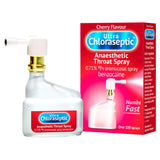 Ultra Chloraseptic sore throat spray cherry flavour 15ml, imported from the UK