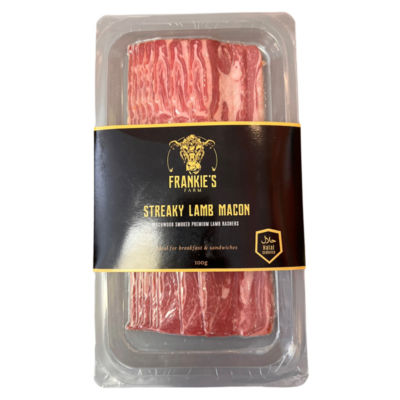 Frankie's Farm lamb bacon 100g - British product