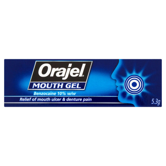 Orajel Mouth Ulcer & Denture Pain Gel 5.3G GOODS ASDA   