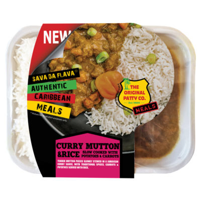 The Original Patty Co. Curry Mutton og Ris Måltid 380g