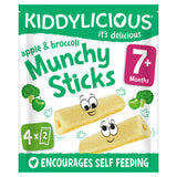 Kiddylicious Apple & Broccoli Munchy Sticks 7+ Months 4 x 4g (16g) GOODS ASDA   