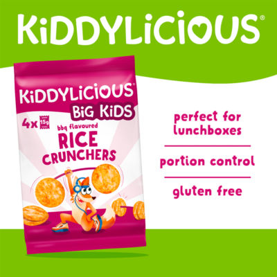 Kiddylicious BBQ rice crunchers kids snack multipack 60g, UK version