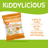 Kiddylicious banana and pumpkin melty buttons 6g, UK version