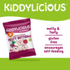 Kiddylicious raspberry beetroot melty buttons baby snack 5x6g, UK version