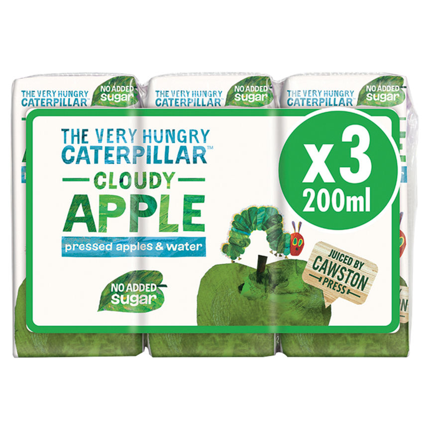 Cawston Press The Very Hungry Caterpillar Cloudy Apple Pressed Apple 3 x 200ml GOODS ASDA   