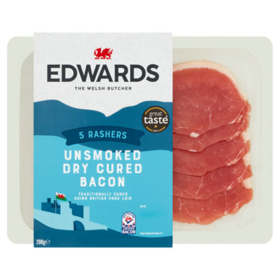 Edwards of Conwy Thick Cut Dry Cured Bacon - British product