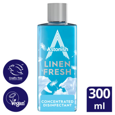 Astonish Linen Fresh concentrated disinfectant 300ml (British brand)