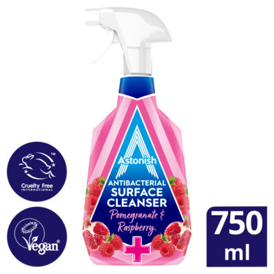 ASDA Astonish Pomegranate & Raspberry Antibacterial Surface Cleanser 750ml- Buy online at McGrocer