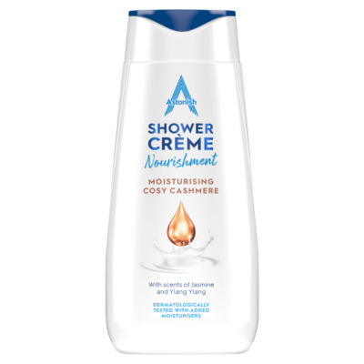 Astonish Shower Crème Cosy Cashmere 400ml, imported from the UK