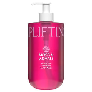 Moss & Adams uplifting rhubarb rose gardenia hand wash 400ml, imported from the UK