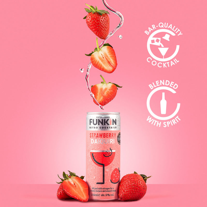 Funkin canned cocktail Strawberry Daiquiri 200ml - British product